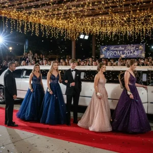 Prom Night Red Carpet Limo Arrival Hamilton